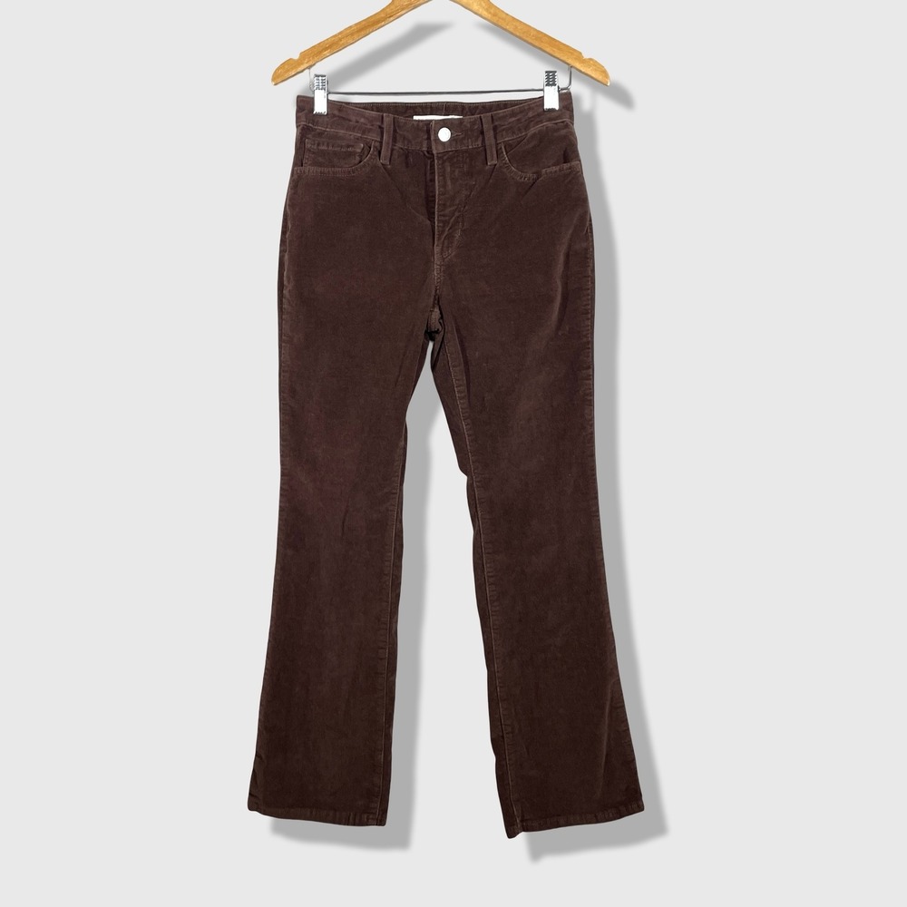 Levi's 725 High Rise Bootcut Pants Womens 27 Brown Corduroy Retro Dark Academia